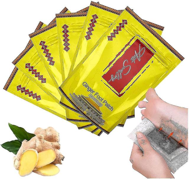 Anti Swelling Ginger Patch, organiczne imbirowe podkładki pod stopy, głębokie oczyszczanie łagodzi stres i poprawia sen on Productcaster.