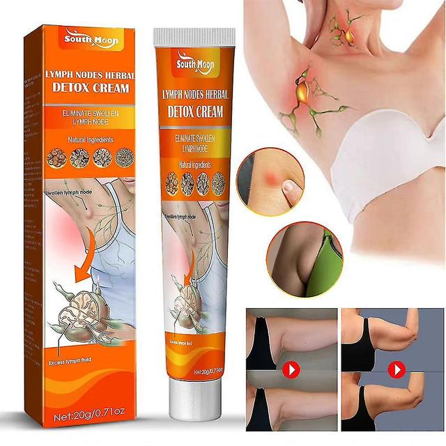 2pcs Natural Herbal Lymph Nodes Cream Lymphatic Drainage Neck Anti Swelling Detox Ointment QCB on Productcaster.