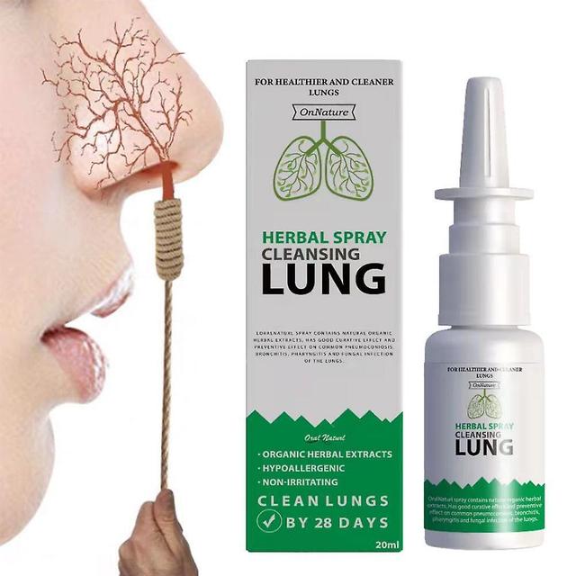 Lung Detox Herbal Cleanser Spray for Smokers Clear Nasal Congestion on Productcaster.