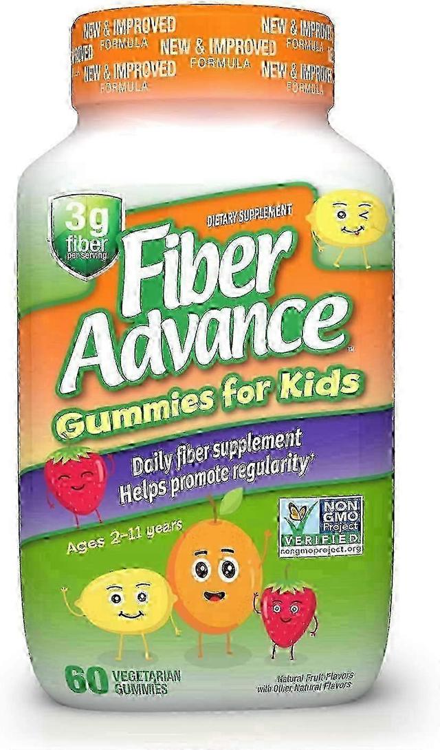 Fiber Advance Gummies For Kids Suplemento dietético diario de fibra, 60 Ea on Productcaster.