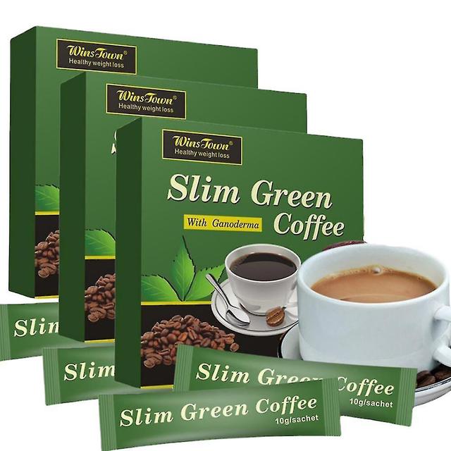 Manike 1-3x Slim Green Coffee With Ganoderma Control Weight Detox Tea Green Coffee 54PCS on Productcaster.