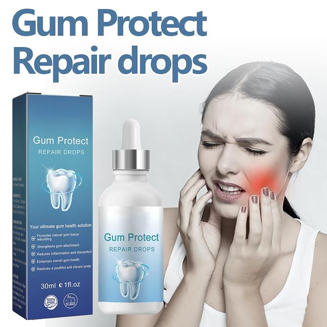 Frusde Gum Protect opravné kvapky, kvapky opätovného rastu ďasien, starostlivosť o ďasná a regeneračné činidlo, liečba ochorenia ďasien pre zdravie... on Productcaster.