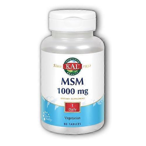 Kal MSM, 1,000 mg, 80 tabletas (paquete de 1) on Productcaster.