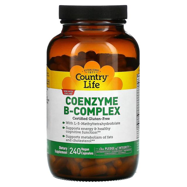 Country Life, Coenzyme B-Complex, 240 Vegan Capsules on Productcaster.