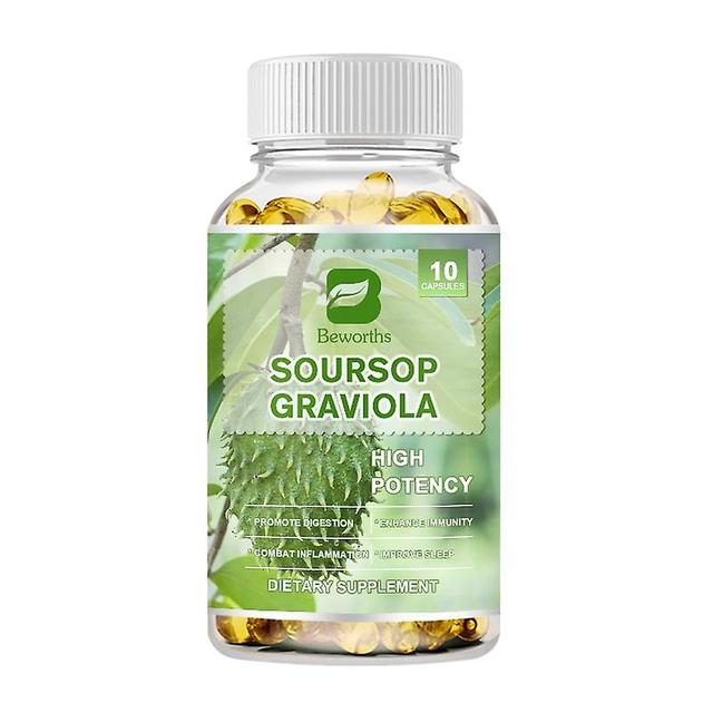 Eccpp Organic Soursop Graviola Leaves For Cell Support,regeneration,stress Relief,immune Enhancement Herbal Plant Essence 10 pcs on Productcaster.