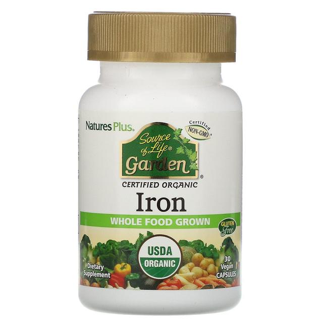 Nature's Plus, Source of Life Garden, Iron, 30 Vegan Capsules on Productcaster.