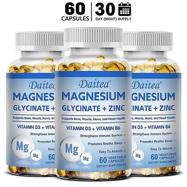 Vorallme Glycin - Magnesium und Zink - Maximale Absorption - Bioverfügbares Mineralstoffpräparat, fördert die Gesundheit von Muskeln, Knochen und N... on Productcaster.