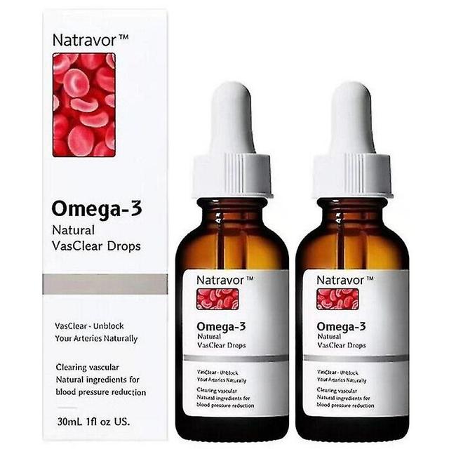 2pcs Vegan Omega-3 Natural Vasclear Drops,Fish Oil Alternative,DHA,EPA,Immune Support on Productcaster.