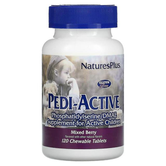 Nature's Plus NaturesPlus, Pedi-Active, Doplnok pre aktívne deti, Zmiešané bobule, 120 Žuvacie tablety on Productcaster.