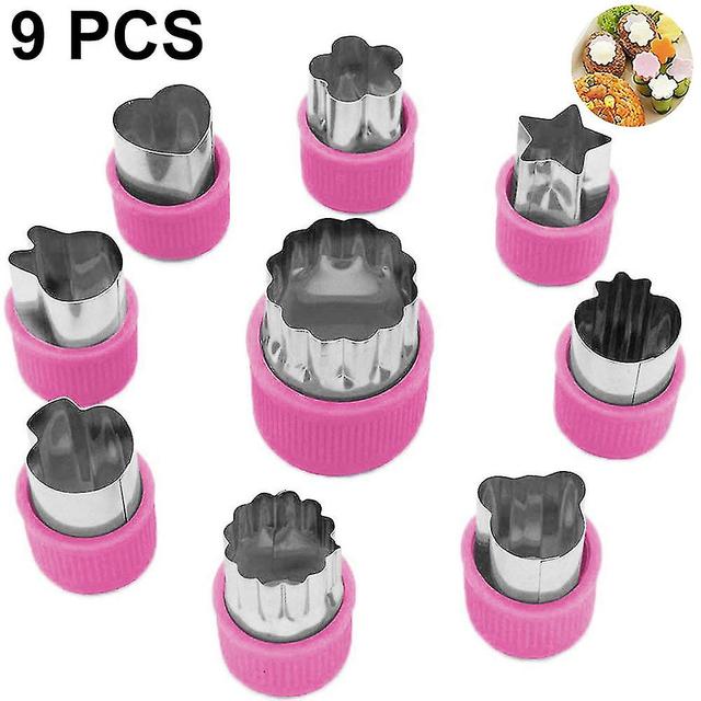 9pcs Less Steel Ie S Vetable Fruit Ie Pink on Productcaster.