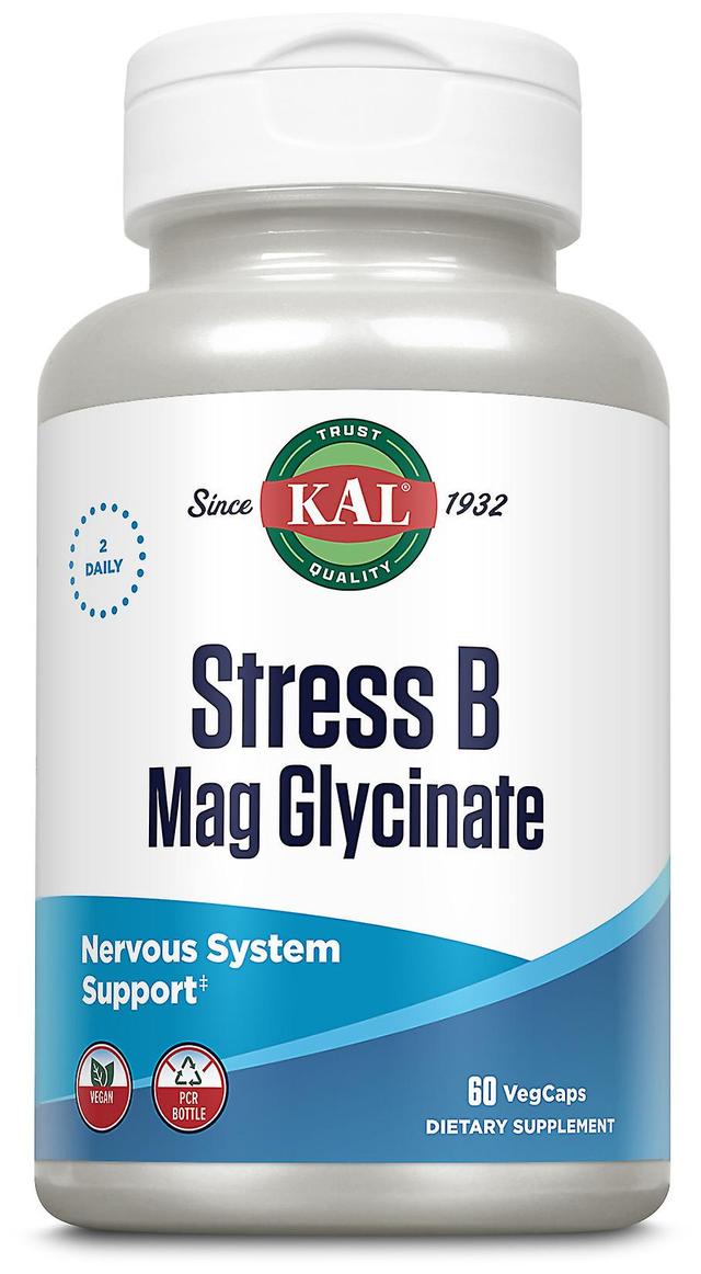 Kal Stres B Magnesium Glycinate 60 Vegetable Capsules on Productcaster.