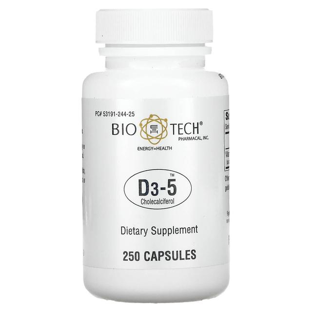 Bio Tech Pharmacal Inc Bio Tech Pharmacal, Inc, D3-5 Colecalciferol, 250 Cápsulas on Productcaster.