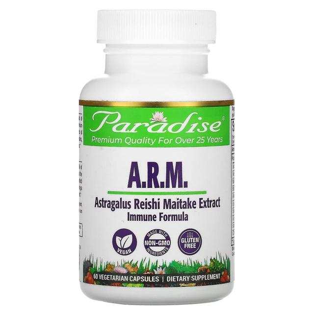 Paradise Herbs, A.R.M. Astragalus, Reishi Maitake -uute, 60 kasviskapselia on Productcaster.