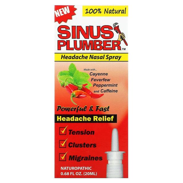 Greensations, Sinus Plumber, Headache Nasal Spray, 0.68 fl oz (20 ml) on Productcaster.