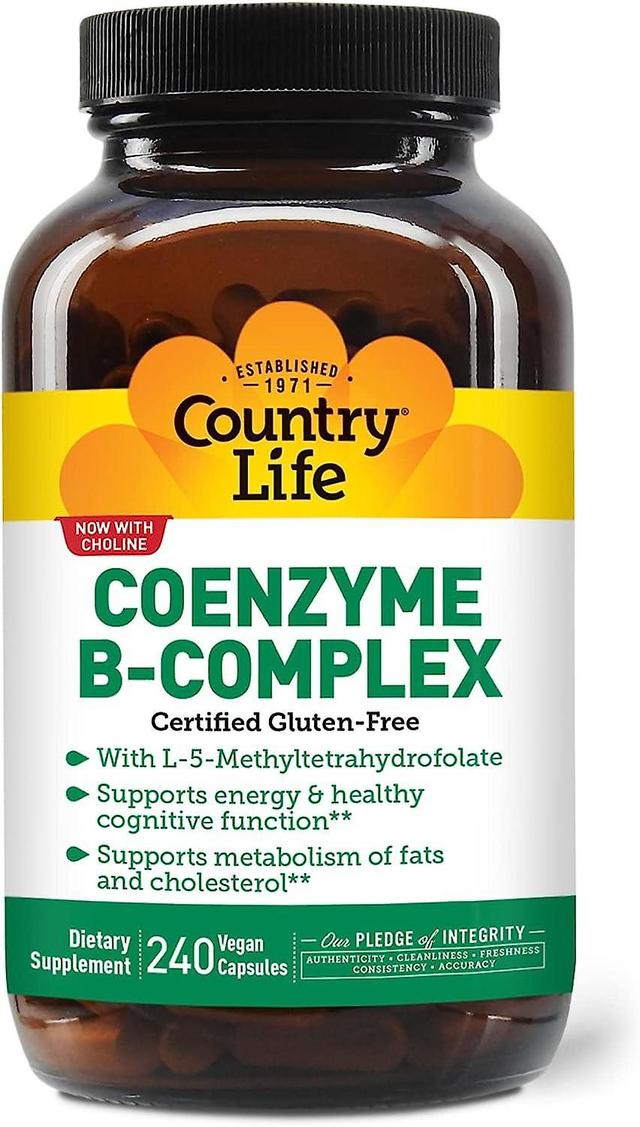 Country Life Co-enzym B-Complex Advanced 240 Veganistische Capsules on Productcaster.