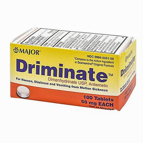 Major Pharmaceuticals Driminate, 50 mg, 100 Tabletten (Packung mit 4) on Productcaster.