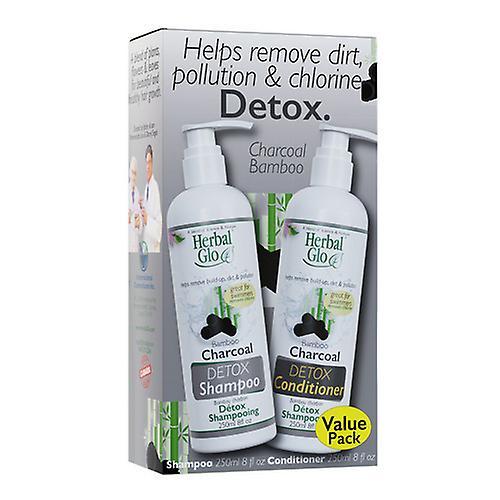 Champú y acondicionador Herbal Glo Charcoal DETOX, 2 Count on Productcaster.