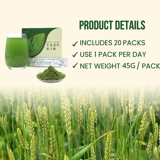 Mamusk Barley Grass Powder 100% Pure & Organic, Barley Grass Powder Organic, Barley Grass Juice Powder Organic, Natural Pure Organic Barley 3 Boxes on Productcaster.