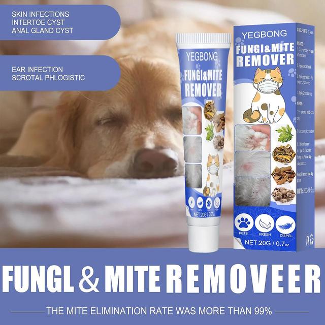 1 Packung Tiermilbenentfernung Creme Haustier Hund Hautbeseitigung Und Juckreiz Katze Pilz Entfernung Milben Katze Ringelflechte Äußere Pflege 1pc on Productcaster.