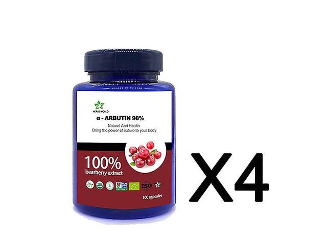 Vorallme Natural Alpha Arbutin 98% 100pcs/bottle 100% Bear Fruit Extract Powder 4 bottle 100pcs on Productcaster.