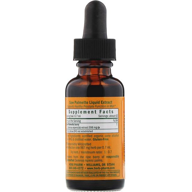 Herb Pharm, Saw Palmetto, 1 fl oz (30 ml) on Productcaster.