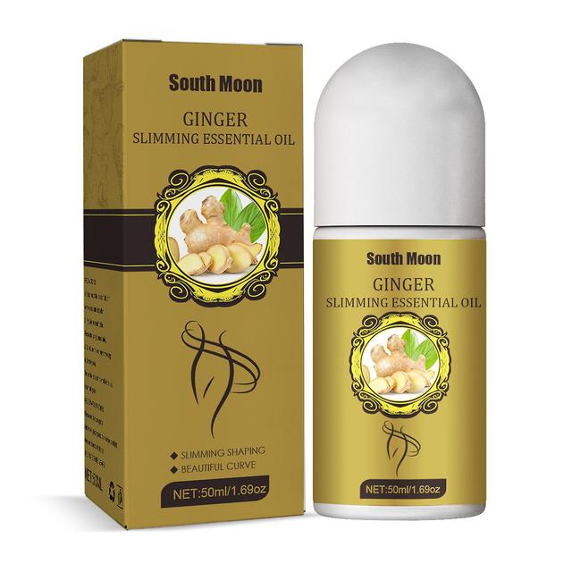 South Moon 50ml Ginger Slimming Essential Oil Shaping Roll-on Accelerate Metabolism Burn Calories Beautiful Curve on Productcaster.