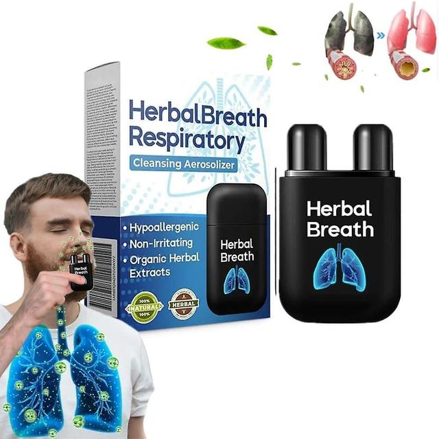 Pusili Herbal Breathe Respiratory Cleansing Aerosolizer, Lung Cleanse Nasal Inhaler Organic Lung Health Supplement For Respiratory Support 6pcs - 12ml on Productcaster.