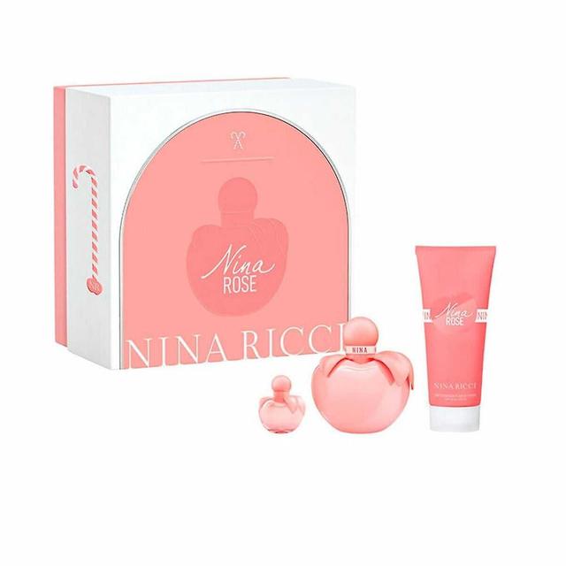 Women's Perfume Set Nina Ricci Nina Rose (3 pcs) on Productcaster.