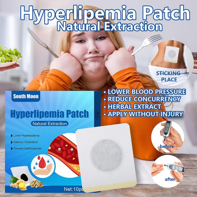 Xizhiyue Flat Lipid Patch Balance Blood Lipids Control High Blood Pressure Herbal Plaster Body Care Navel Patch on Productcaster.