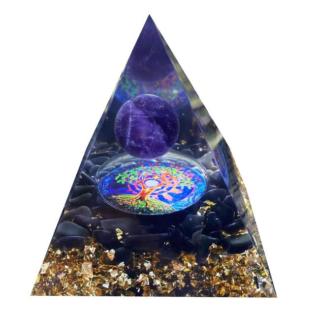 Crystal Pyramid Protection & Positive Energy Generator For Anxiety Relief A2 on Productcaster.