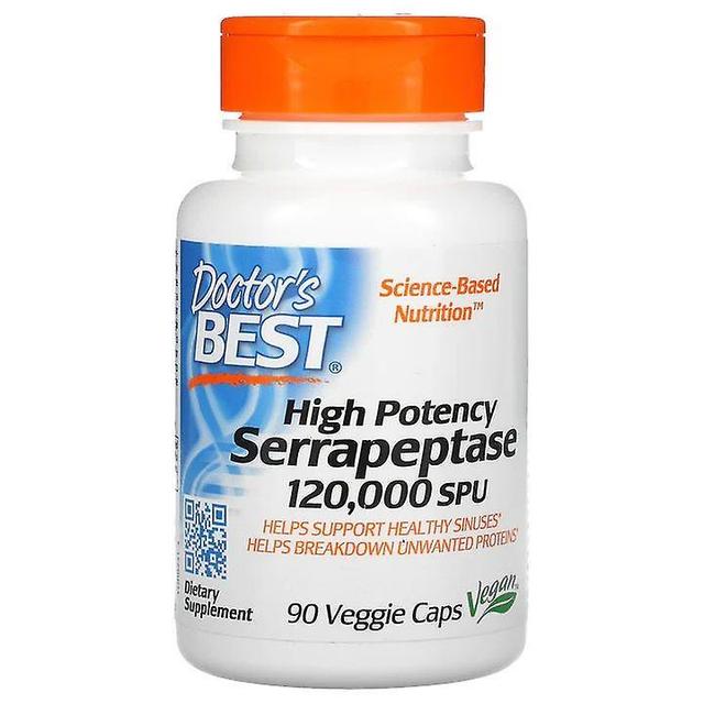 Doctor's Best Serrapeptase 120,000SPU High Potency Vcaps 90 on Productcaster.