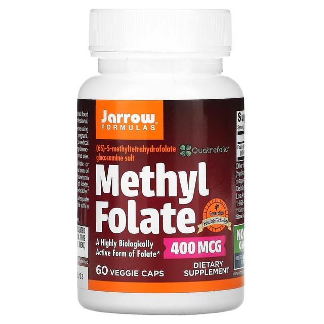 Jarrow Formulas, Methyl Folate, 400 mcg, 60 Veggie Caps on Productcaster.