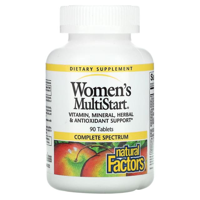 Natural Factors, Women's MultiStart, 90 Tablets on Productcaster.