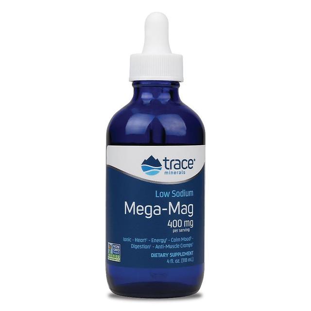 Trace Minerals Spårmineraler Mega-Mag 400mg 4 fl oz (118 ml) on Productcaster.