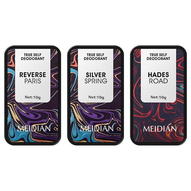 Meidian Dried Solid Balm Portable Lasting Perfume For Men And Women Luxurious Wax Perfume,3pcs ABC on Productcaster.