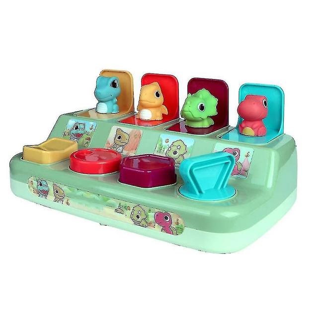 4 Mini Dinosaur Plastic Box Odporne na wstrząsy Trwałe zabawki dinozaurów Intelektualne pudełka na zabawki wczesnej edukacji on Productcaster.