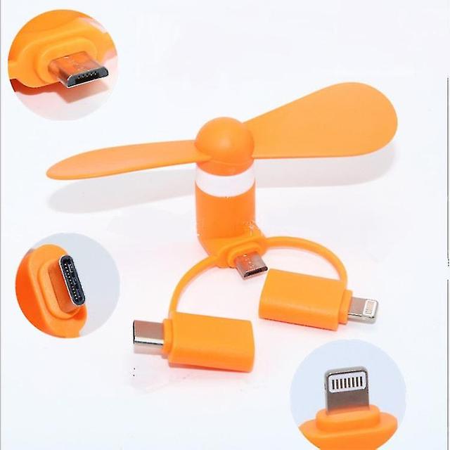 Skwtlv Ice Muscle Repair And Calming Compress Neck Fan an orange mini fan on Productcaster.