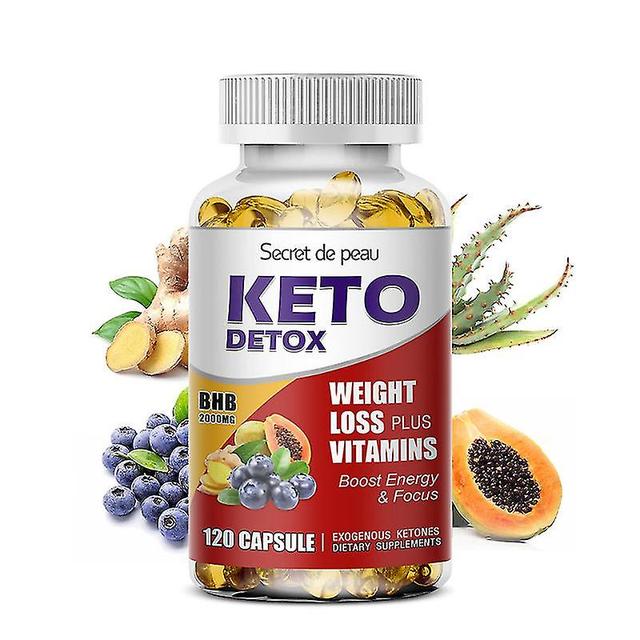 TIB Sdp Diät Schnelle Schlankheitspillen 100% Bio Keto Detox Kapseln Flacher Bauch Tiefenreinigung & Entgiftung liefern Energie Fatburner Gewicht v... on Productcaster.