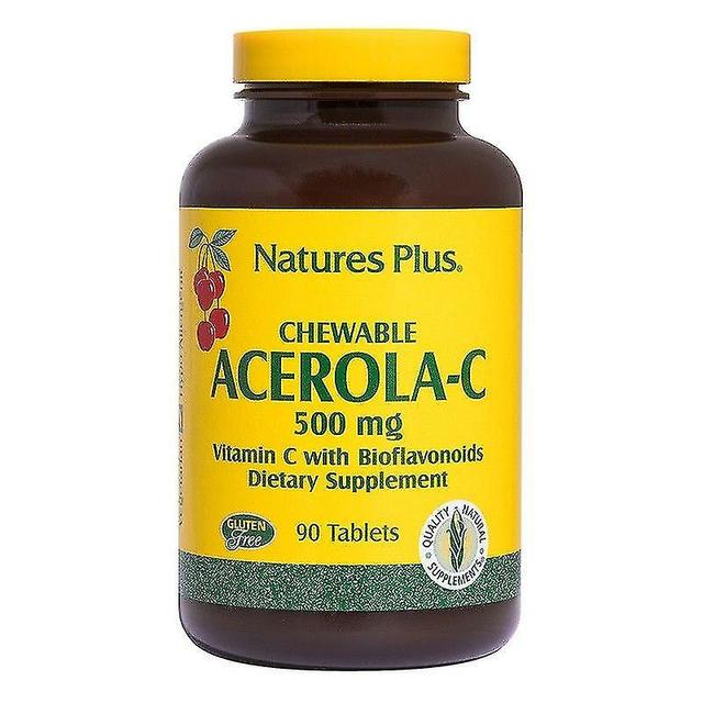 Nature's Plus Acerola-c 500mg tabletki do żucia 90 (2460)- on Productcaster.