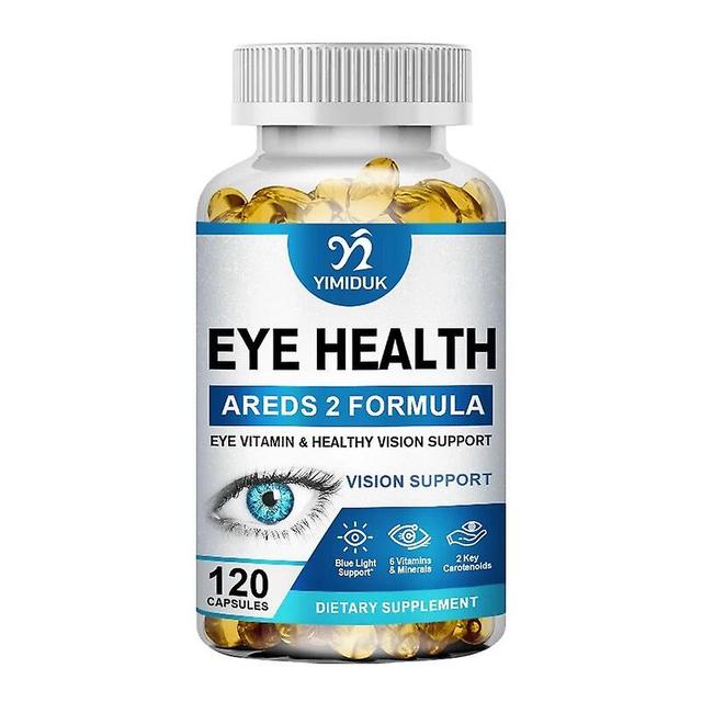 Visgaler Eye Vitamins Lutein Capsules Zeaxanthin & Bilberry Extract Supports Eye Strain Dry Eyes And Vision Health Lutein Mixture 120 PCS on Productcaster.