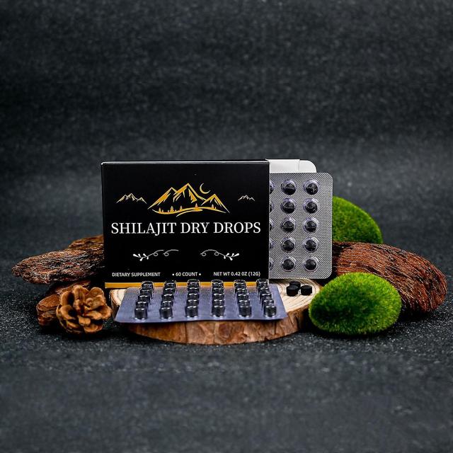 Shilajit Tabletten, 100% Shilajit Reine Tabletten 60 Stück - Shilajit Himalayan Bio-Ergänzung für Energie und Immunsystem 1 Box on Productcaster.