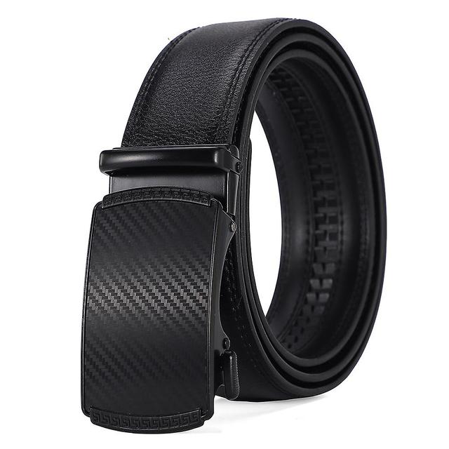 Dewenwils Dww-Une ceinture noire pour hommes, ceinture en cuir pour hommes avec un fermoir automatique cliquet, ceinture de costume d'affaires, lar... on Productcaster.