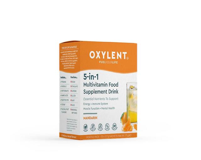 Oxylent 5-in-1 multivitamin food supplement drink mandarin 30's on Productcaster.