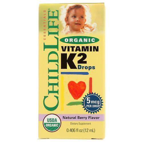 Child Life Essentials Organic Vitamin K2 Natural Berry, 12 ml (Paquet de 1) on Productcaster.