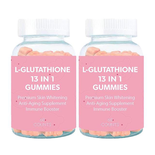 2 Pack Colágeno Orgânico L-glutationa 13 em 1 Adulto Pele Clareamento Gummies Suplemento de Manutenção on Productcaster.