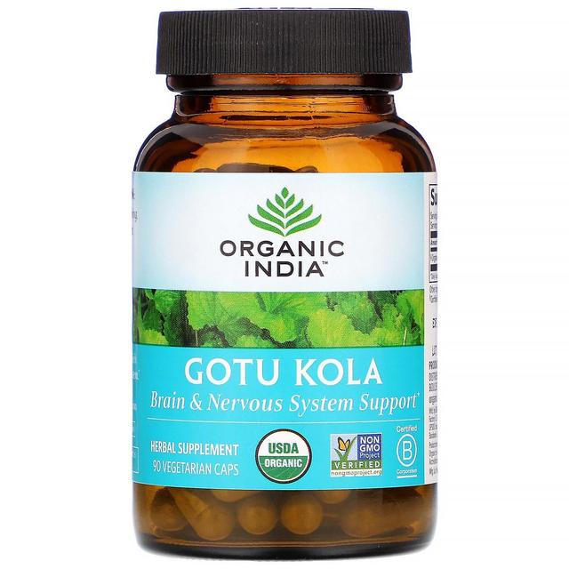 Organic India, Gotu Kola, 90 Vegetarian Caps on Productcaster.