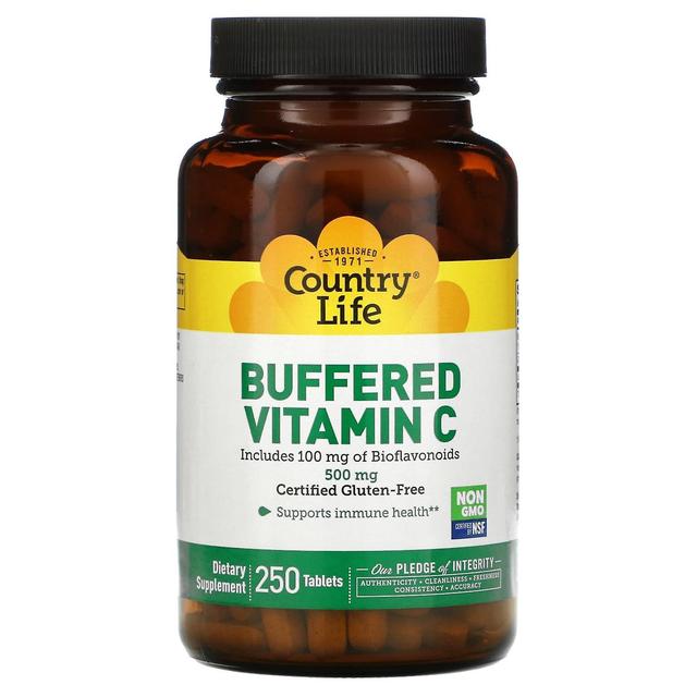 Country Life Lantliv, Buffrat C-vitamin, 500 mg, 250 tabletter on Productcaster.