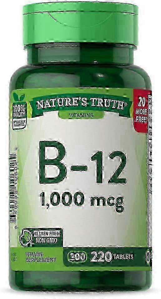 Nature's truth vitamin b-12, 1000 mcg, tabletter, 220 ea on Productcaster.