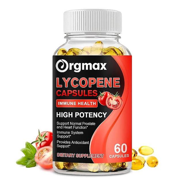 Visgaler Free Shipping Lycopene 10mg 120 Vegetarian Capsules | Formula Vegan | Natural Tomato Extract Non-gmo | Gluten-free 60pcs on Productcaster.