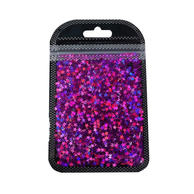 Fornnerg Nail Flakes Symphony Temperature Resistance ABS Holographic Nail Glitter Flakes for Makeup #06 on Productcaster.